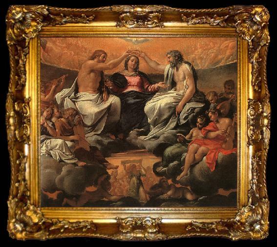 framed  Annibale Carracci  The Coronation of the Virgin, ta009-2